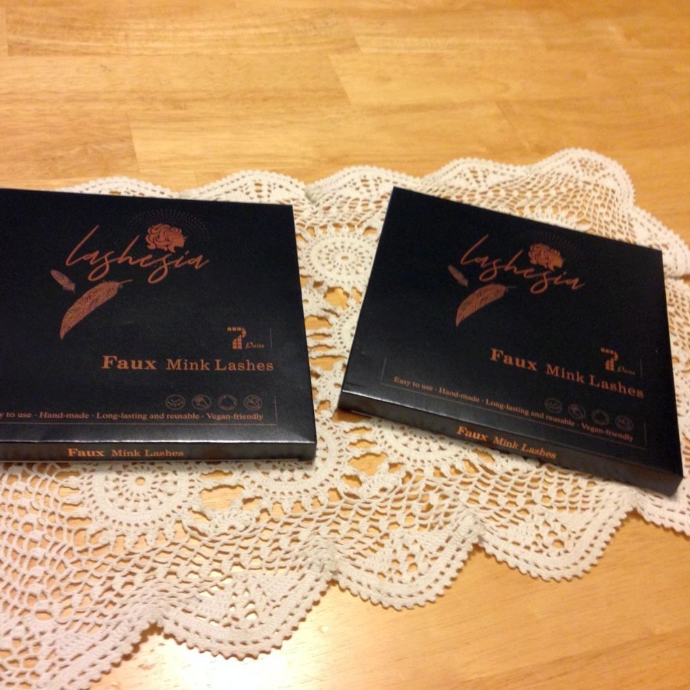 Mink False Eyelashes, new, two packages